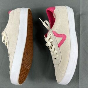 Vans Mens Sport Low Caramella Pink Suede Sneakers Shoes Mens 7/ Women 8.5